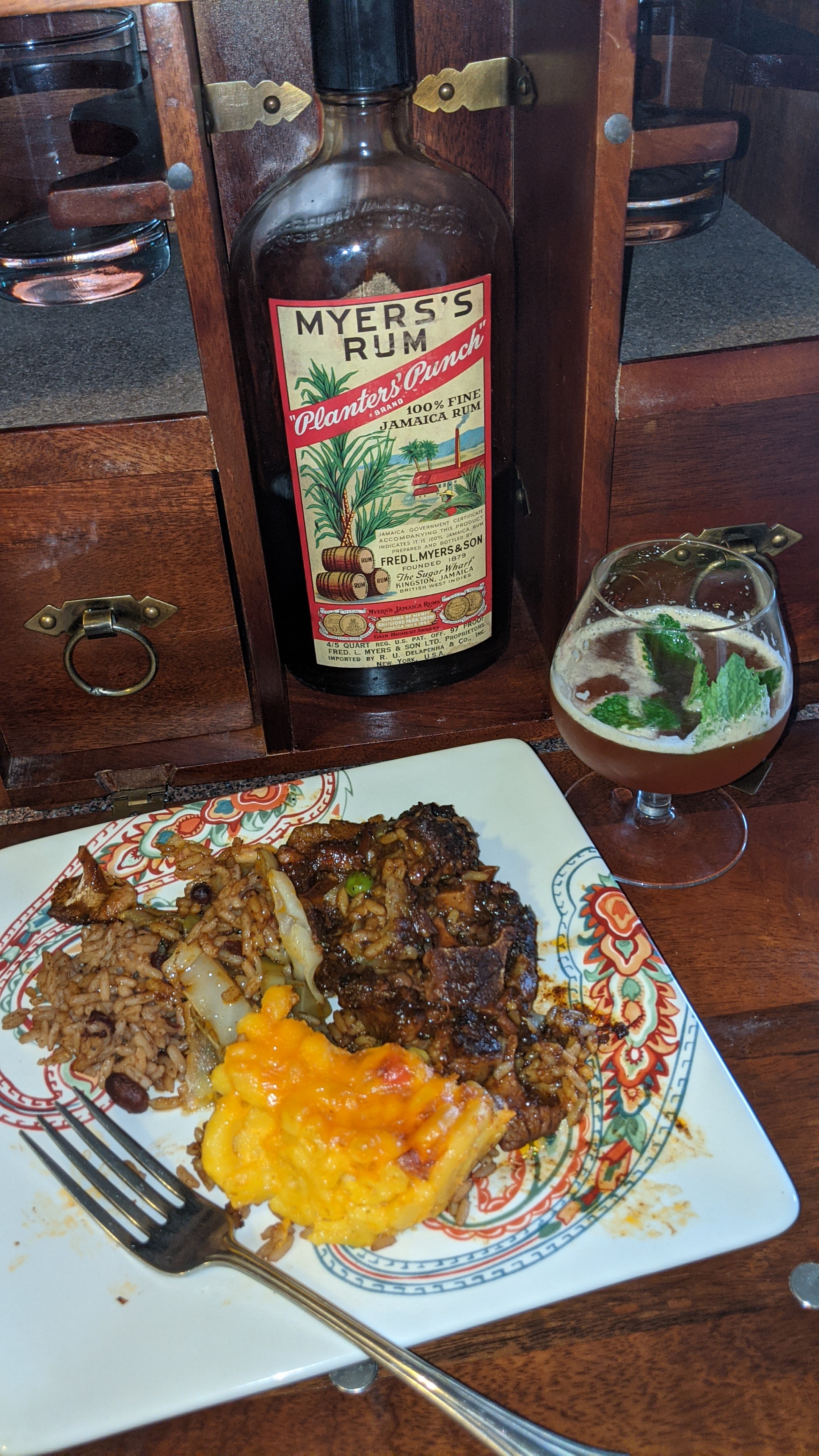 1957 Myers's Planters Punch, a 1977 Old St. Croix, and a 1984